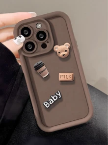 Joivida 可爱熊毛绒手机壳兼容 Apple IPhone 16/16 Pro/16 Pro Max、IPhone 15 New、IPhone 14 Pro/13/12/11 Pro Max/X/XR、IPhone 14 Plus、IPhone 7/8、SE 防震保护套；还兼容三星 Galaxy A05/A05S/S20 FE/S24 Ultra、Redmi 13C/14C/A3、OPPO A16/A17/A58/A60、Vivo Y02/Y02S/Y17S、Honor X50i/X8B/X8A - 咖啡棕 - 查看 6