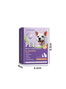 YEGBONG 50ml,Dog And Cat Tooth Cleaning Spray Pet Mouth Cleaning Breath Fresh Deodorization Odor Removal Cleaning