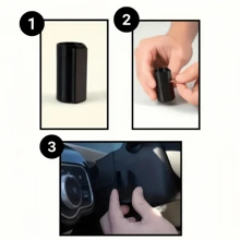 1pc Silicone Universal Car Lip Balm Holder, Portable Lipstick Storage Rack, Compact Design, Easy To Use