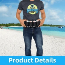 1pc Beer Belt Holster, Beer Soda Bottle Holder Belts, Drink Can Holder, Adjustable Waist Pack Bag, Holds 6 Cans, Perfect For Parties, Picnics, Hiking Men Essentials Water Bottle Tools