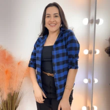 Women's Plaid Flannel Shirt Casual June Party Fashion Overlay Flannel Blouse Autumn Winter - 藍色 - 查看 2
