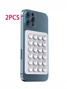 Silikonhaftnapf Quadratisches Silikonhaftnapf Handy-Rückseite Silikonhaftnapf Große Silikonhaftnapf Handyhalter Kartenetui Visitenkartenhalter Kreditkartenhalter für Frauen und Männer ~ Silikonhaftnapf Handyhülle Klebehalterung für starken Halt, Selfie-Video und einfache Verwendung, Silikonhaftnapf wurde aufgerüstet ~ Handy-Silikonhaftnapfhalter Doppelseitige Silikonhaftnapf Starker Griff Halter Vielseitig einsetzbar