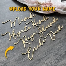 1/5/10 Pcs Custom Name Gold Mirror Place Cards Luxury Acrylic Wedding Place Cards, For Bridal Party, Wedding, Cocktails Gift Holiday Decor