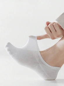 5 piezas/10 piezas/15 piezas/20 piezas Calcetines invisibles unisex, calcetines bajos de corte casual sin mostrar para deportes de verano