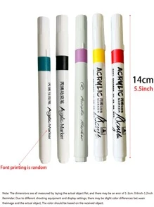 Acrylic Markers For Primary School Students' Art Painting, Unicorn Astronaut Theme Washable Non-Transparent Stackable Color Pen Children's Paintbrush, Ideal Back-To-School Gift, Safe And To Stimulate Children's Color Perception Ability Box Storage(48 Colors Shipped Randomly),Back To School