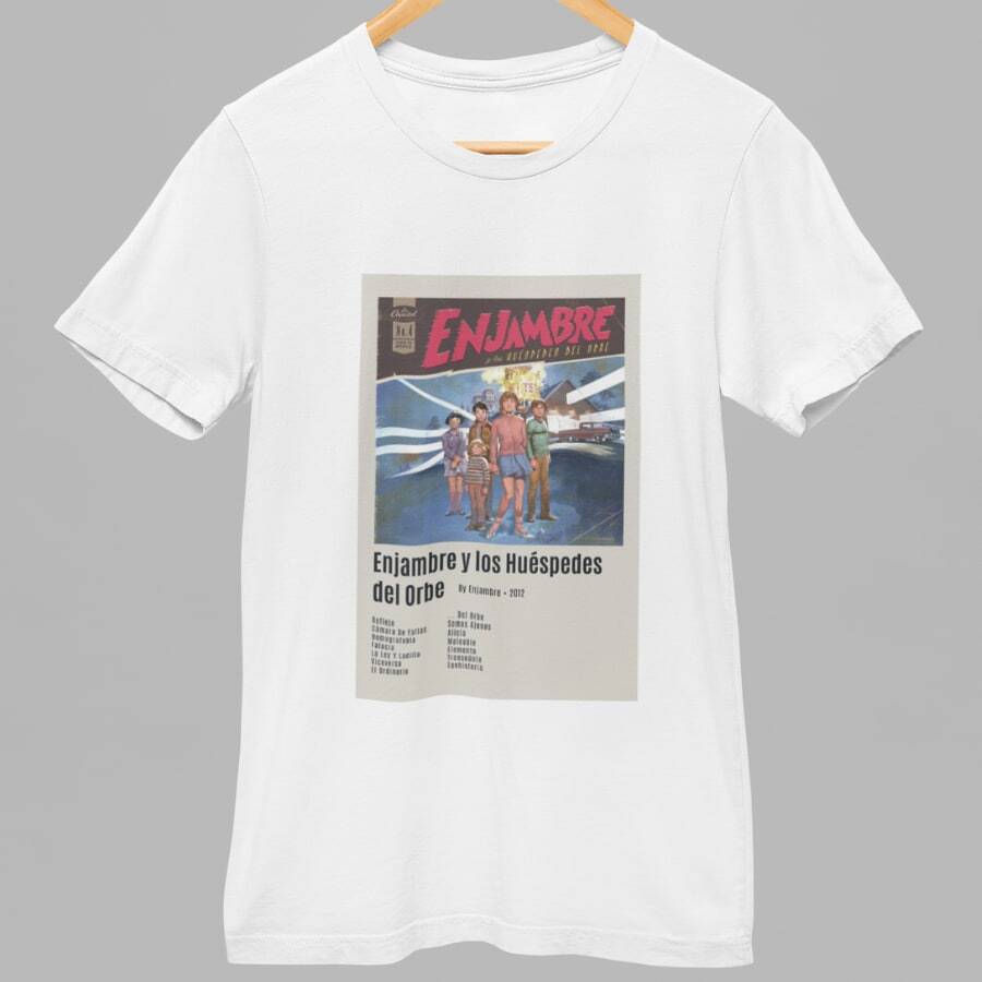 Playera Póster Vintage | Enjambre "Huéspedes del Orbe" - Blanco - Ver 1