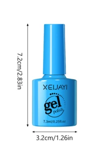 XEIJAYI 1 件蓝色凝胶指甲油凝胶彩色凝胶指甲油持久指甲油浸泡 LED/UV 凝胶指甲油美甲沙龙家居礼物女士春季 - 藍色 - 查看 5