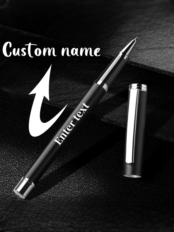 1 Stück/5 Stk./10 Stk. personalisierte gravierte Metallfüller mit Luxus-Geschenkverpackung, schwarze Tinte, erstaunliche kundenspezifische Qualitätsschreibgeräte, vergoldete Spitzen, beste gravierte individuelle Geschenkschreibgeräte zur Einschulung, zur Einschulung, Lehrer-Tages-Geschenke