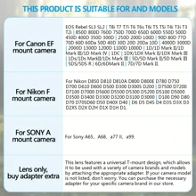 420-800mm F/8.3-16 Telephoto Lens (Manual Zoom), Suitable For Canon And Nikon SLR Cameras, T-Mount, Can Be Used With A Variety Of Camera Models Using Other Models Of Adapter Rings