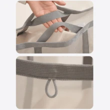 1PC Mesh Laundry Hamper - Foldable Wall-Mounted Dirty Clothes Basket For Bathroom And Laundry Room - Multicolor - View 11