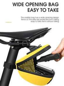 WEST BIKING 0.4L Mini Hard-Shell Bicycle Tail Bag-Mountain Road Bike Cushion Seat Bag Rear Seat Bag Riding Equipment