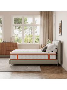 28cm Hybrid Mattress With Pocket Springs & Memory Foam For Enhanced Support - Medium Firm, CertiPUR-US Certified 6ft Superking - Orange - View 7