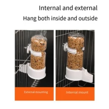 1pc Parrot Bird Water Dispenser, Easy To Install & Dismantle, Durable PVC Material, Travel-Friendly With Clip, Constant Access To Clean Water For Your Pet Bird