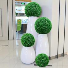 1pc Artificial Plant Boxwood Topiary Ball,Faux Boxwood Topiary Ball, All-Year Greenery Faux Balls Plant Decorative Balls For Outdoor,Indoor,Garden,Backyard,Wedding Home Decor Back To School Room Decor School Supplies