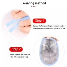 100% ludzkich włosów Męska ręcznie robiona nakładka na głowę W pełni ręcznie robiona na szydełku Eleganckie proste włosy Uniwersalne dopasowanie Odpowiednie do każdego stylu biznesowego Pełne pokrycie włosów Pasujące do każdej płci