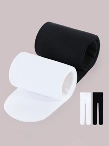 2 件/3 件儿童芭蕾舞紧身裤，女童白色丝绸夏季长袜，舞蹈紧身衣，粉色/黑色透气，高弹力修身，女童舞蹈袜和紧身裤