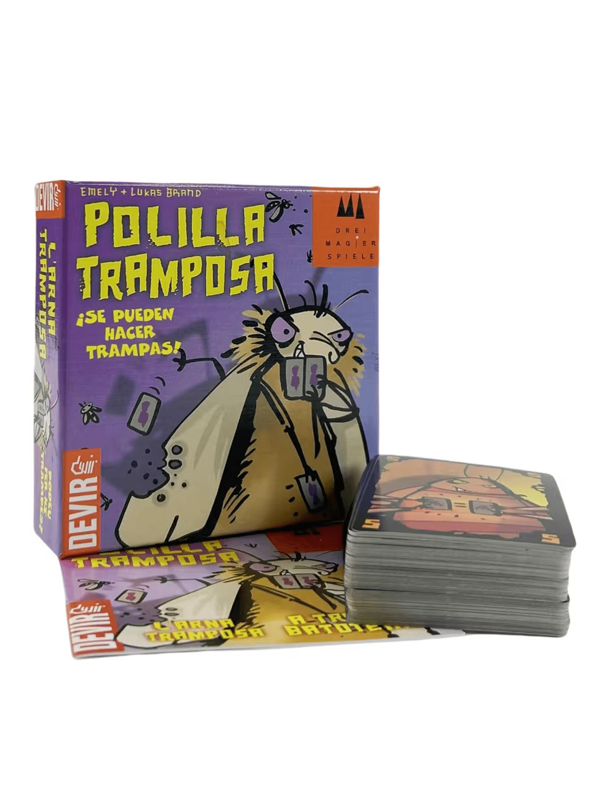 1 Caja Juego de Cartas POLILLA TRAMPOSA Devir - Juego de Mesa de Trampas de Polilla - Juego de Ocio para Adultos