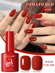 XEIJAYI XEIJAYI 1Pc Red Gel Nail Polish Gel Color Gel Nail Polish Long-Lasting Nail Gel Soak Led/UV Gel Nail Polish Nail Art Nail Salon Home Gift For Women For Spring