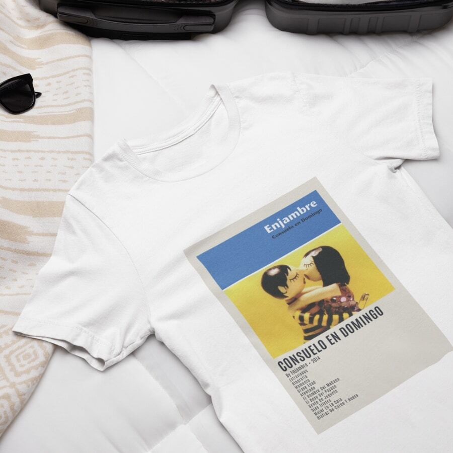 Playera "Consuelo en Domingo" - Enjambre Fans - Blanco - Ver 1