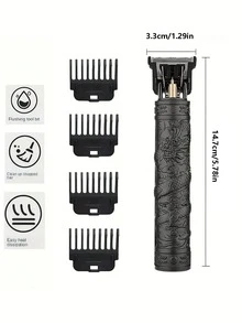 Hair Clipper Electric Pusher Haircut Machine Electric Clipper Oil Head Carving Razor For Bald Head HaircutFast Charging Portable Hair Clipper Multifunctional Household Electric Clipper New Professional Engraving Hair Clipper - Multicolor - View 9