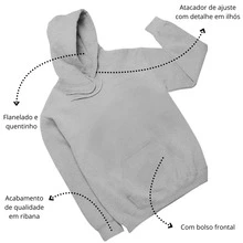 Moletom Ursinho Street Ted Flanelado Estilo Com Capuz Inverno - Preto - Visão 3