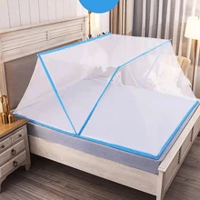 1 Pieza Red mosquitera de cama portátil y plegable, diseño plegable, apta para camas de 1,6*1,9m/1,8*2m