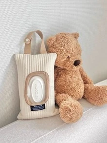 1 pieza Portapañuelos minimalista para coche/hogar, Bolsa colgante para toallitas húmedas de cochecito de bebé, Dispensador de pañuelos portátil y conveniente - Multicolor - Ver 8