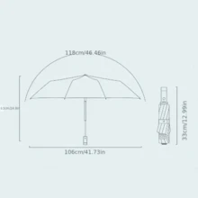 1pc Fully Automatic Compact Travel Umbrella, Reverse Design Inverted Not Get Wet Car Umbrella, With Auto Open/Close Handle And UV Protection, Reflective Strip Design For Night, Strong Windproof And Waterproof Automatic Umbrella