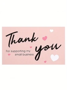 1 Pack Of 500 "Thank You" Stickers And 50 Gratitude Cards - Children's Motivational Reward Stickers, Back To School Gift Packaging Decor Labels, Teacher Appreciation And Friendship Gifts (Cute Design, Vinyl)