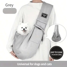 Portador de bolso de transporte para mascotas, gran capacidad portátil - Correa ajustable para un viaje fácil y transporte cómodo, bolso de transporte suave para mascotas, bolso de viaje para perros y gatos para exteriores, portador de perros, portador de gatos, compañero de viaje para cachorros, gatitos y animales pequeños, regalo de Navidad