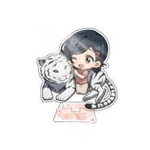 1 pieza Figura acrílica de escritorio de 10 cm del personaje Tarou Sakamoto de Anime Sakamoto Days, con Shin Asakura y Shaotang, decoración de escritorio, regalo de cumpleaños - Multicolor - Ver 15
