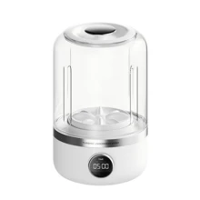 Lavadora portátil recargable de 1L para ropa interior, calcetines y prendas pequeñas, máquina de lavar portátil deshidratante para viajes - Blanco - Ver 8