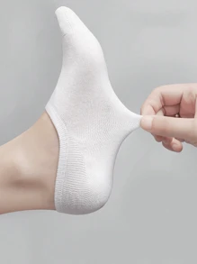 5 piezas/10 piezas/15 piezas/20 piezas Calcetines invisibles unisex, calcetines bajos de corte casual sin mostrar para deportes de verano