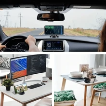 Car-Mounted Mobile Phone Holder With Diamond Setting, Cute Female, Horizontal And Vertical Screen, Center Console, Car Navigation Support