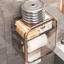 Caixa para Banheiro Armazenamento Papel Higiênico e Organizador de Produtos Suporte Papel Higiênico Banheiro Box Lavabo de Luxo Chique Porta Celular Banheiro