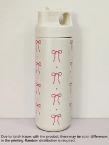 Yocity 1 件 550ml/18.6oz 蝴蝶结圆点系列，保温杯，翻盖水瓶，真空瓶旅行和户外杯，健身房和运动水壶，平底杯，汽车杯，冬季和夏季饮具，节日礼物。 - 彩色 - 查看 11