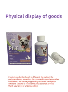 YEGBONG 50ml,Dog And Cat Tooth Cleaning Spray Pet Mouth Cleaning Breath Fresh Deodorization Odor Removal Cleaning