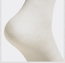 Adidas 2 双男女款全新 LT CREW 休闲百搭运动中筒袜 JX5055 - 棕色 - 查看 2