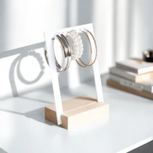 Giá đỡ bông tai bằng acrylic, giá trưng bày trang sức bông tai để bàn, hộp đựng trang sức bông tai dùng trong nhà hoặc cửa hàng, hộp đựng đồ trưng bày, hộp đựng đồ du lịch, đồ dùng học tập, trang trí phòng. - Nhiều màu - Xem 5