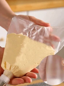 100 pièces Sac à douille jetable triangulaire - pour la décoration de gâteaux, biscuits, cupcakes et dessert DIY, articles de cuisine et nécessités de restaurant