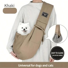 Portador de bolso de transporte para mascotas, gran capacidad portátil - Correa ajustable para un viaje fácil y transporte cómodo, bolso de transporte suave para mascotas, bolso de viaje para perros y gatos para exteriores, portador de perros, portador de gatos, compañero de viaje para cachorros, gatitos y animales pequeños, regalo de Navidad