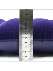 1 Stück PVC Samt-Kissen aufblasbar, Outdoor Strand Reise Nap Kissen, Business Büro Lässig Kissen, tragbare aufblasbare Yoga Stützmatte, aufblasbares Reisekissen, Outdoor Camping Taille Kissen, Umarmungskissen zum Schlafen