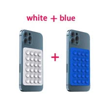 Silikonhaftnapf Quadratisches Silikonhaftnapf Handy-Rückseite Silikonhaftnapf Große Silikonhaftnapf Handyhalter Kartenetui Visitenkartenhalter Kreditkartenhalter für Frauen und Männer ~ Silikonhaftnapf Handyhülle Klebehalterung für starken Halt, Selfie-Video und einfache Verwendung, Silikonhaftnapf wurde aufgerüstet ~ Handy-Silikonhaftnapfhalter Doppelseitige Silikonhaftnapf Starker Griff Halter Vielseitig einsetzbar