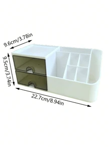 3 Stücke/1 Stück Desktop-Aufbewahrungsbox mit doppelschichtiger Schublade, Stifthalter mit doppelschichtigen Schubladen, einfaches Organisieren von Schmuck, Schreibwaren, Trennstift, Marker, Pinsel