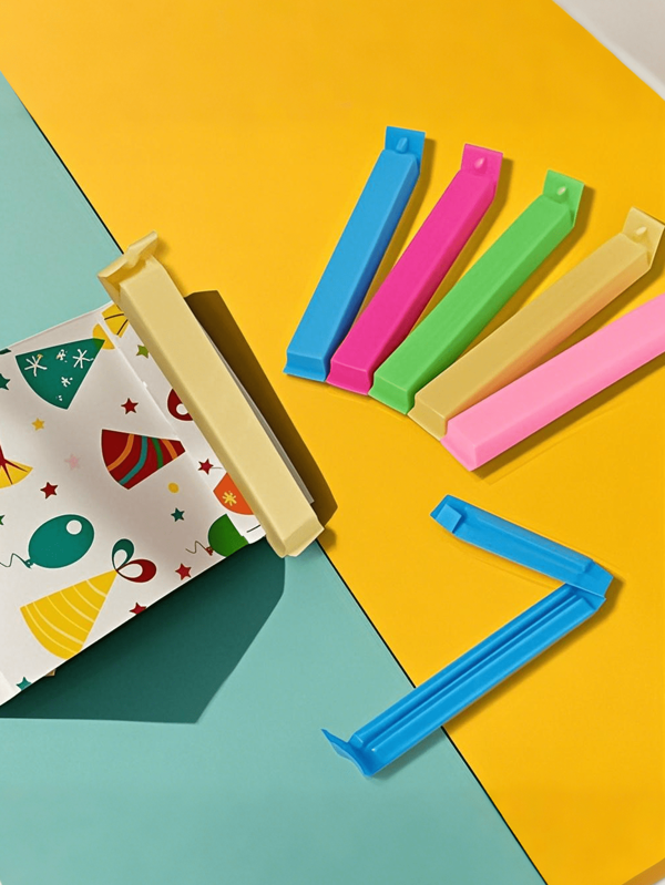 10/20/30pcs Plastic Food Bag Clips, Reusable Seal Clips, Moisture And Dust Proof Freshness Kitchen Storage Box And Storage Accessories