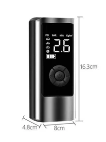 Inflador de neumáticos portátil, compresor de aire portátil para neumáticos de automóvil, bomba de neumáticos recargable, inflado rápido con manómetro digital y luz LED para automóvil, bicicleta, motocicleta e inflador de balones