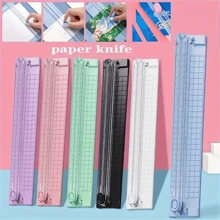 1 pieza Cortador de papel A3, herramienta portátil de corte de fotos, destructora de papel mini, cortador de papel con esquinas redondas, herramientas de corte