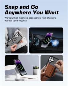 Strong Magnetic For Phone16promax/15promax/14promax/16pro/13/14/14Plus/15Plus/16Plus Case, Compatible With MagSafe, 360° Military-Grade Protection, Slim Translucent Matte Phone Case - màu đen - Xem 6