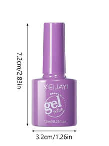 XEIJAYI 1 pieza de esmalte de uñas en gel morado XEIJAYI, esmalte de uñas en gel de larga duración para uso en LED/UV, arte de uñas, salón de uñas, regalo para mujeres para la primavera