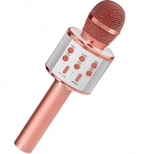 Microphone Audio Integrated Microphone Home Singing K Wireless Bluetooth Can Be Inserted Tf,Usb Card Play Music Outdoor Party Family Gathering,Microphone,Mic,Wireless Microphone